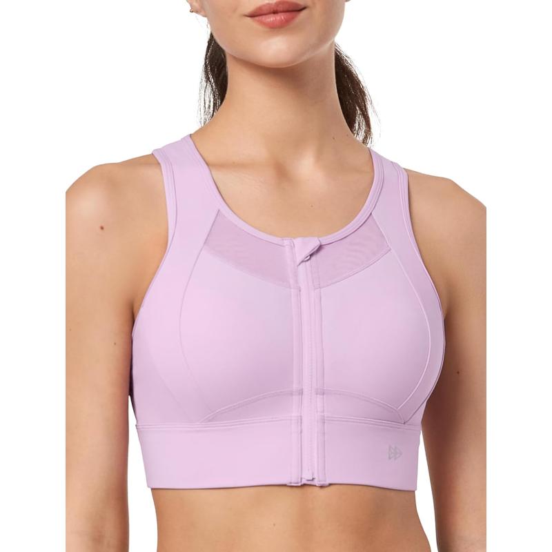 Yvette High Impact Sports Bras for Women Large Bust High Support